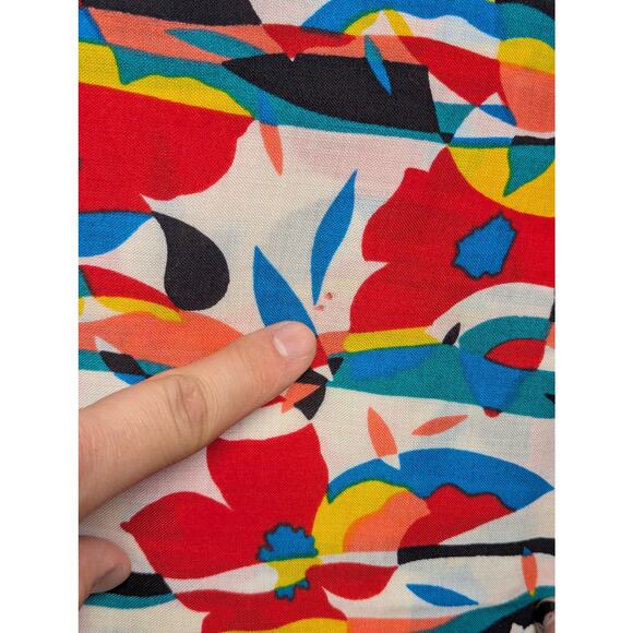 Vintage Liberty London Abstract Floral Print Scarf - Picture 7 of 9